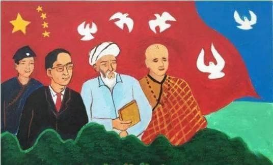 中国宗教始终倡导和谐和睦，反对冲突对抗