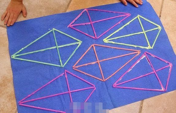 简单吸管风筝手工制作图解教程