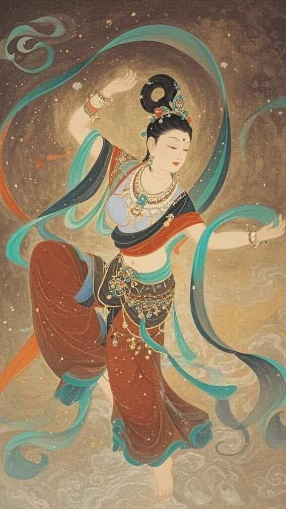 敦煌系列｜敦煌飞天：壁画艺术的舞蹈诗篇
