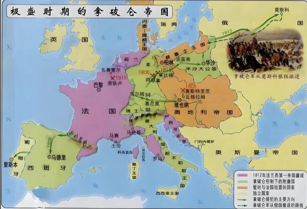 中学历史：法国大革命、工业革命与各国民族独立运动
