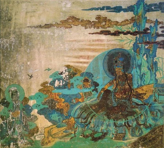 “水月观音”，中国佛教信仰中的重要角色