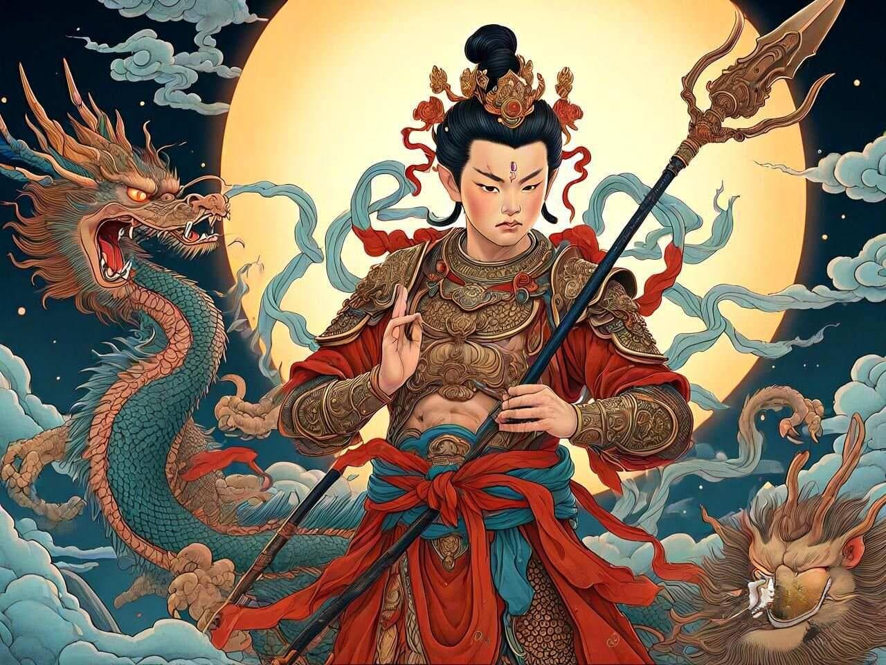 文艺作品中哪吒形象的演化：从护法夜叉到文化符号的千年蜕变