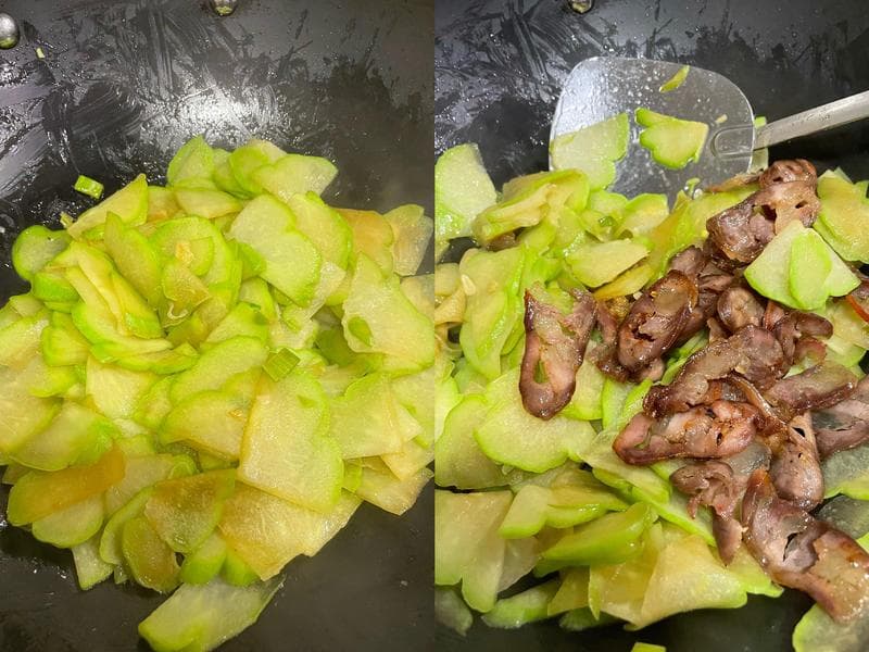 在家轻松做翡翠西葫芦炒肉片，清爽可口的夏日美味