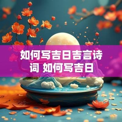 如何写吉日吉言诗词 如何写吉日