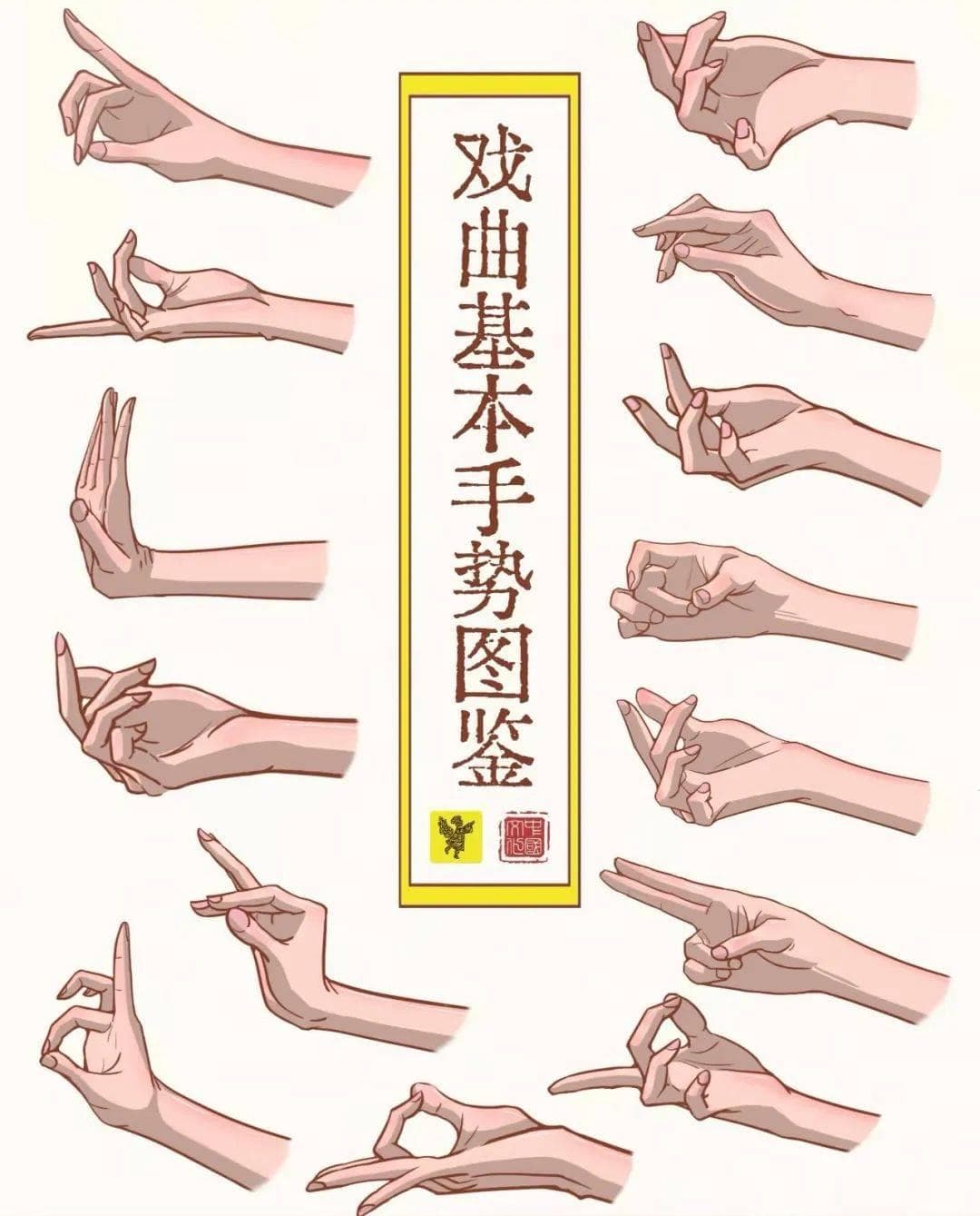 戏曲手势图鉴：从整袖到虚指，每个动作都是戏