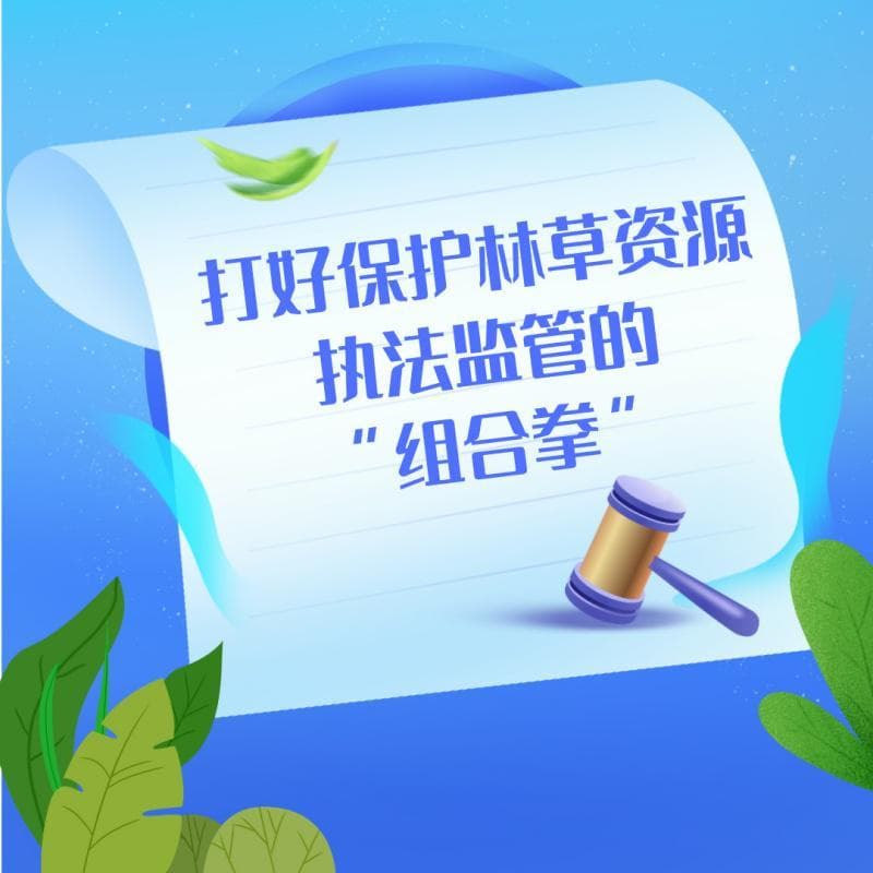 打好保护林草资源执法监管的“组合拳”