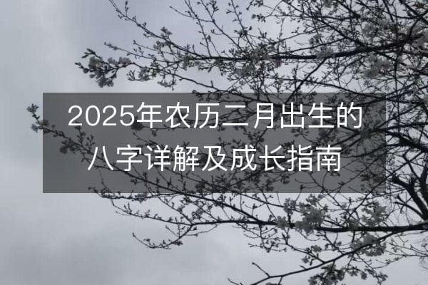 2025年农历二月出生的八字详解及成长指南
