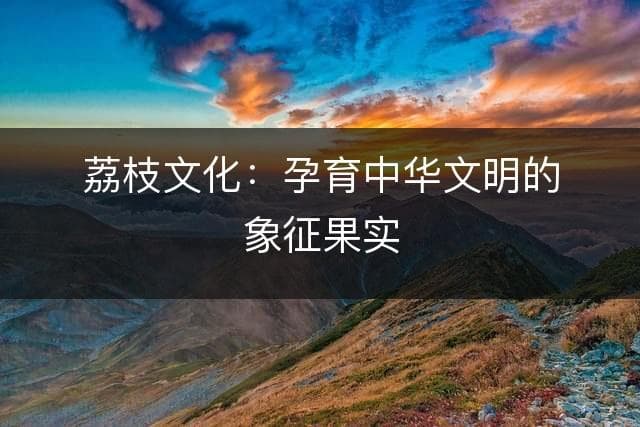 荔枝文化：孕育中华文明的象征果实
