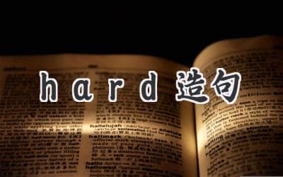 “Hard”造句：探索语言的魅力，让表达更生动