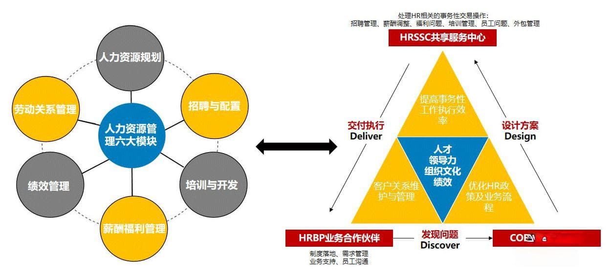 人力资源三支柱与六大模块的关系解析