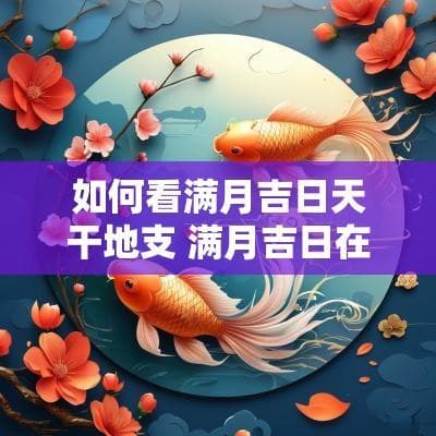 如何查看满月吉日的天干地支：黄历查询指南