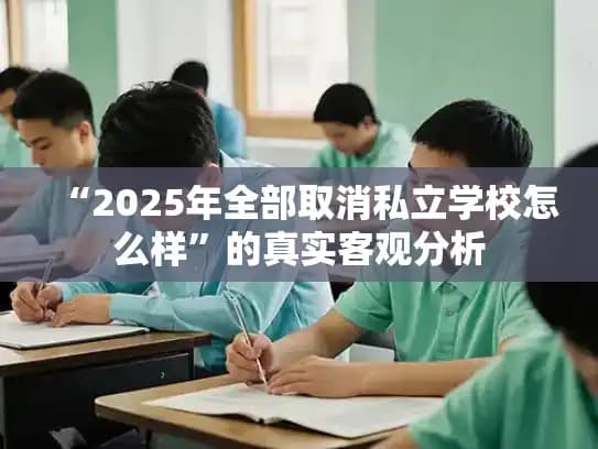 “2025年全部取消私立学校怎么样”的真实客观分析