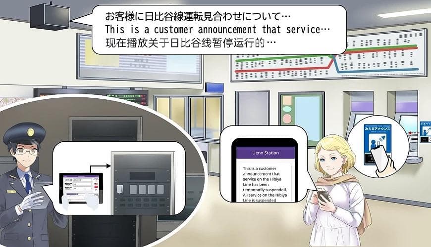 东京地铁将推"多语言可视广播"，2025年4月启用！
