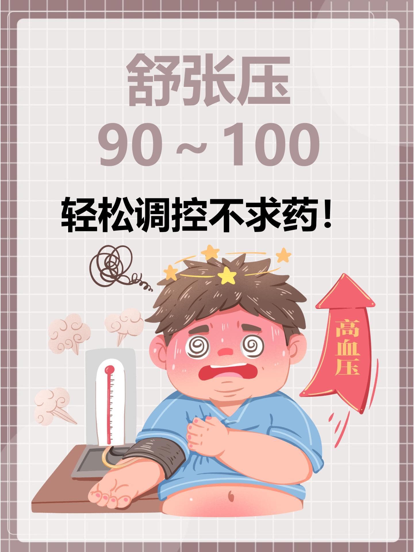 低压低到90～100，不吃药行吗