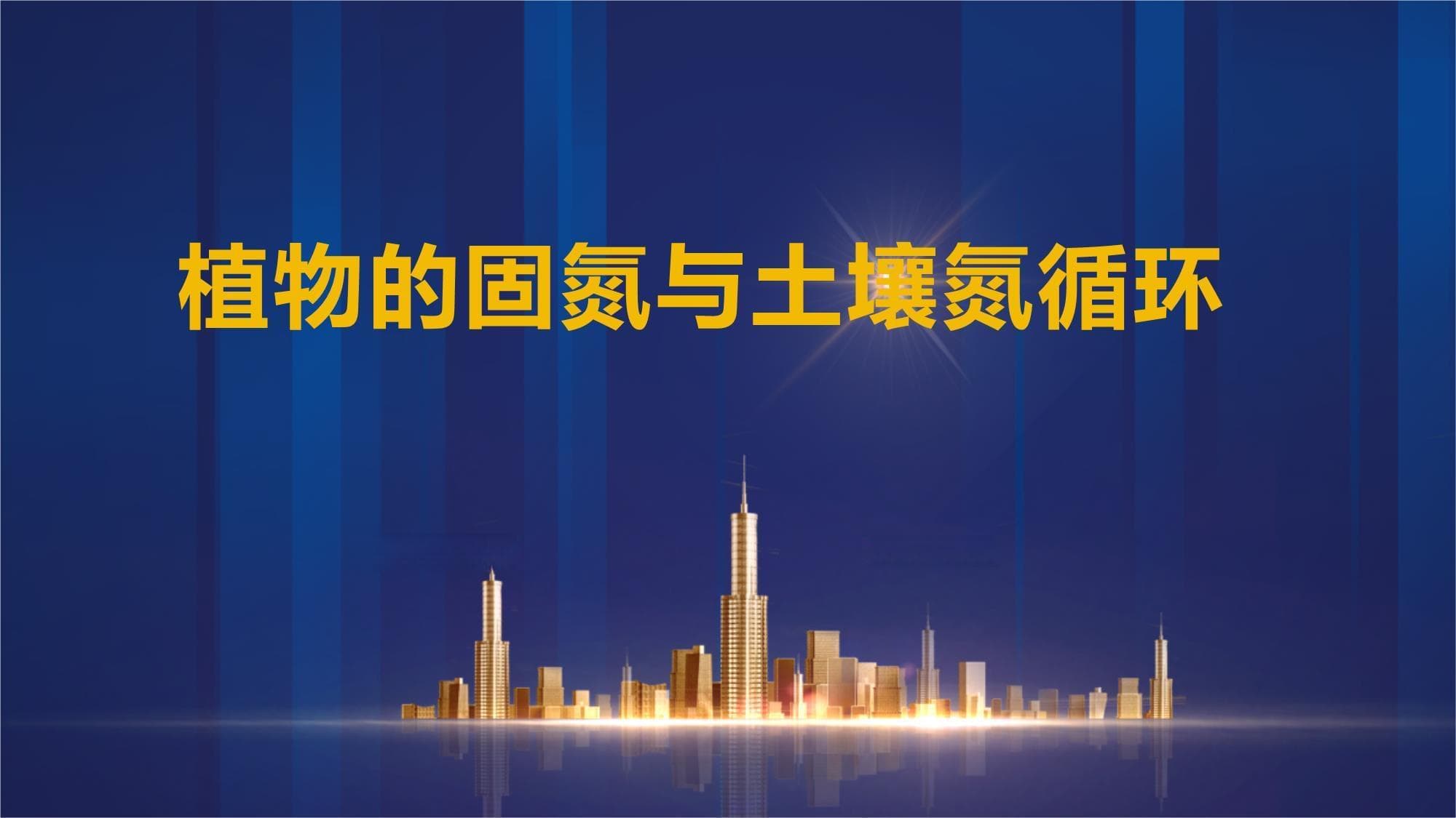 植物的固氮与土壤氮循环