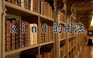 Kind 用法大揭秘：轻松掌握英文表达的细微差别