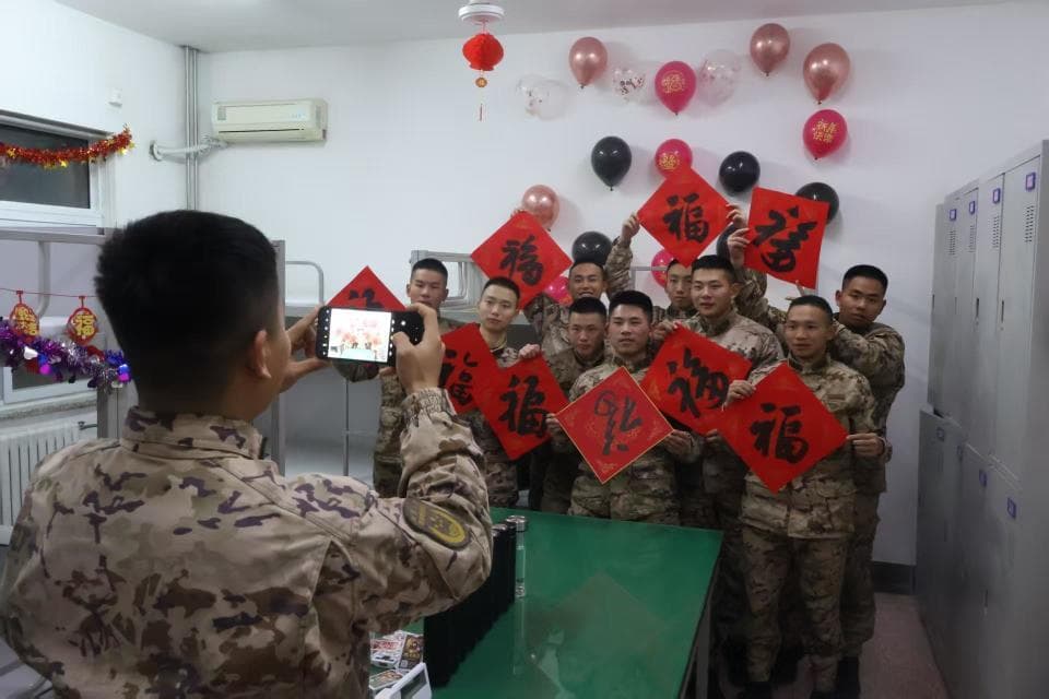 新兵的第一个春节这样过
