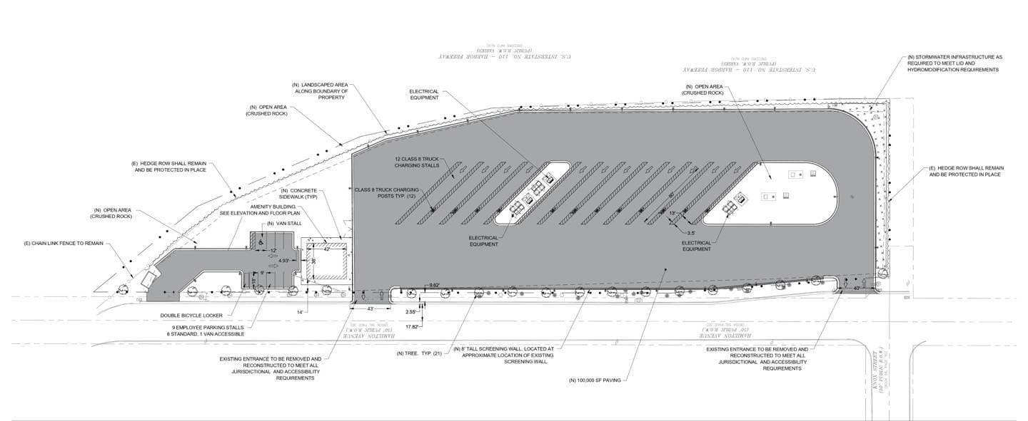 特斯拉加州开建Semi电动卡车专属大型充电站