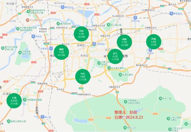 济南楼市跌落神坛，历下区房价从2.3万降至2.1万，8月分析