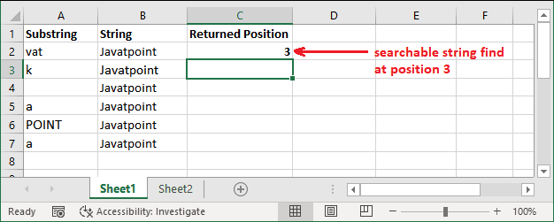 Excel find()函数详解：功能、参数及使用示例
