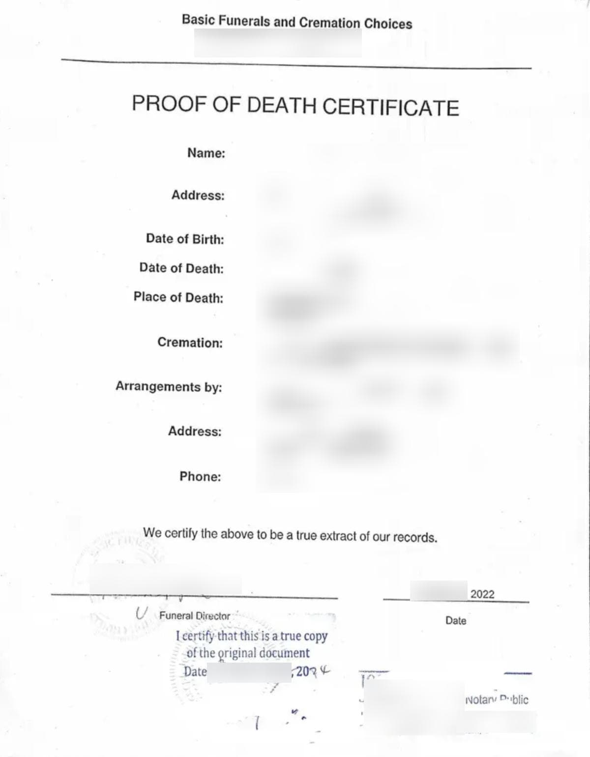 加拿大死亡证明海牙认证Apostille怎么办？