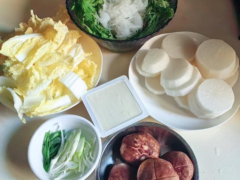 秋冬减脂晚餐—寿喜风味蔬菜锅