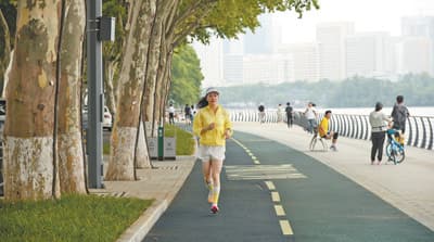 跟着跑友看绿道 感受东湖生态美（身边的绿道）