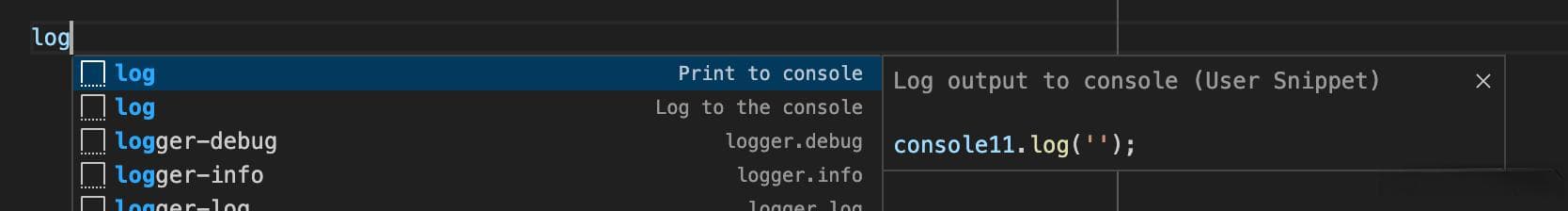 VsCode 如何自定义代码片段（Code Snippet）
