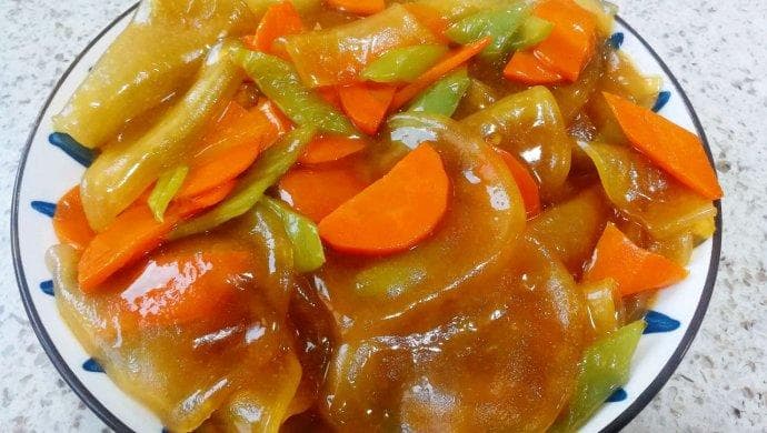 5步教你炒出完美山药小粉皮，附详细用料表