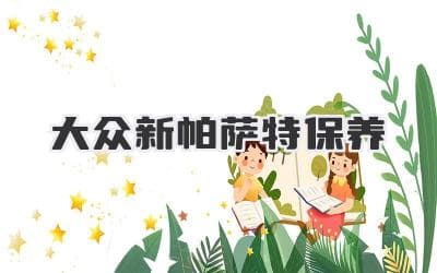 大众新帕萨特保养指南：让你的爱车保持巅峰状态