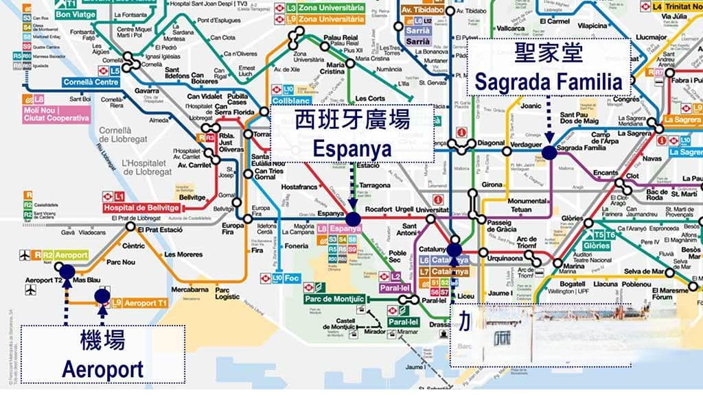 巴塞罗那交通攻略：4种机场接驳方案，地铁公交全覆盖