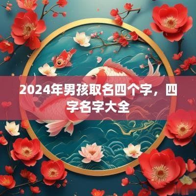 2024年男孩取名四个字，四字名字大全
