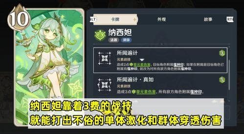 《原神》七圣召唤中纳西妲的技能解析与培养指南