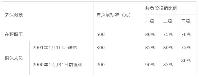 2024上海职工医保报销标准