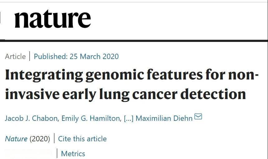Nature：AI测血，肺癌早现！科学家开发全新AI血液测试