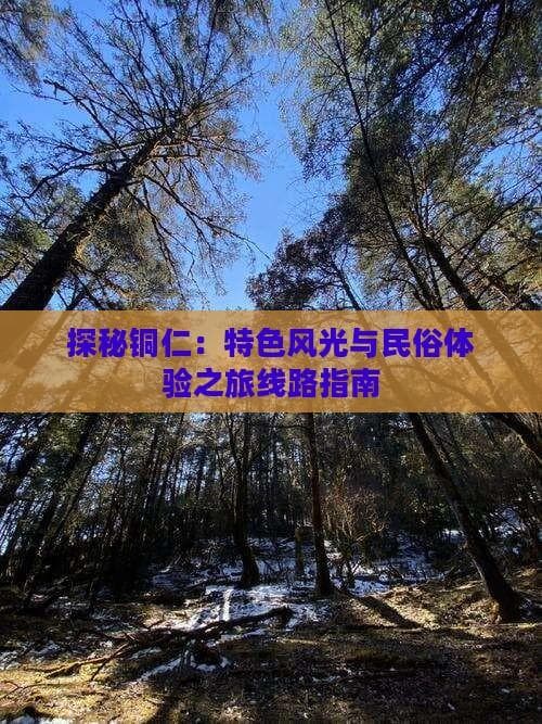 探秘铜仁：特色风光与民俗体验之旅线路指南