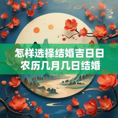 怎样选择结婚吉日？农历几月几日结婚吉日