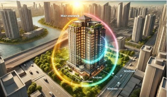 高层建筑风水布局：楼栋朝向决定整体气运，内部布局亦关键