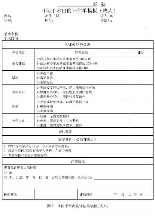 日间手术病历书写与管理专家共识（2024版）