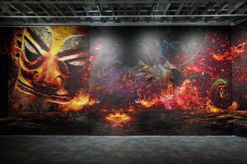 古蜀遗韵，璀璨再现 “遇见古蜀·三星堆沉浸式光影艺术展”于青岛云上海天开展