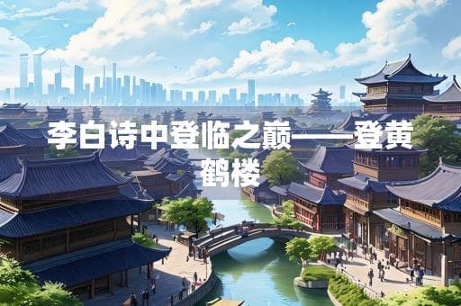 李白诗中登临之巅——登黄鹤楼
