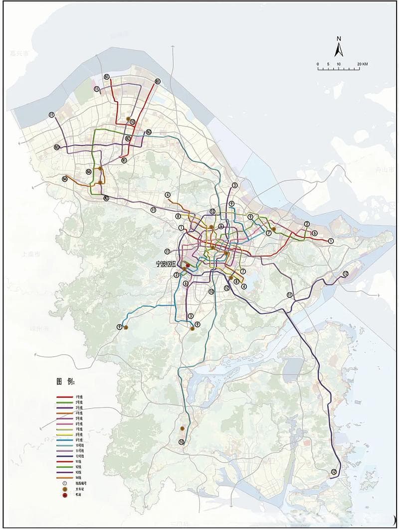 最新披露！宁波地铁远期规划16条线路，具体布局……