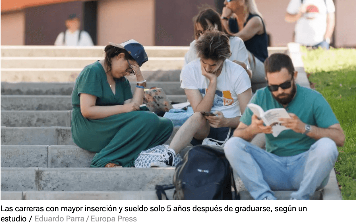 西班牙大学毕业生就业率与薪资调查：这些专业最受青睐
