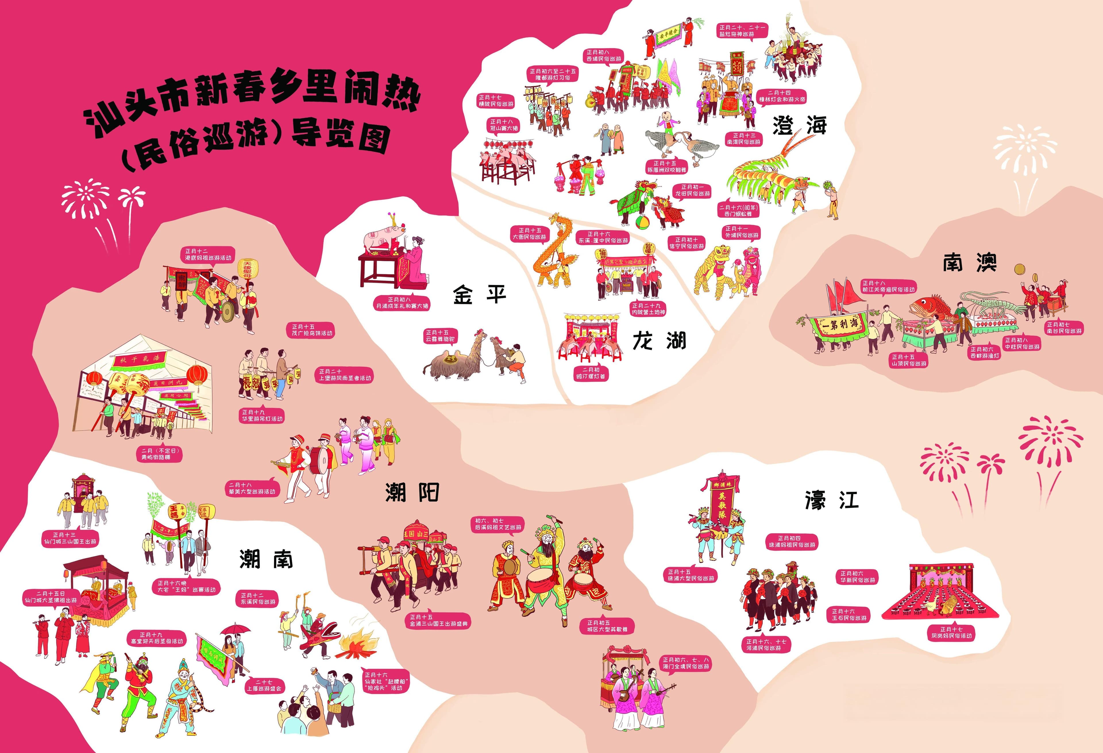 汕头春节：百场民俗活动上演，三大区区县各展风采