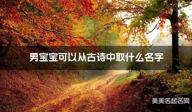 从古诗中为男宝宝取名：200个诗意盎然的名字推荐