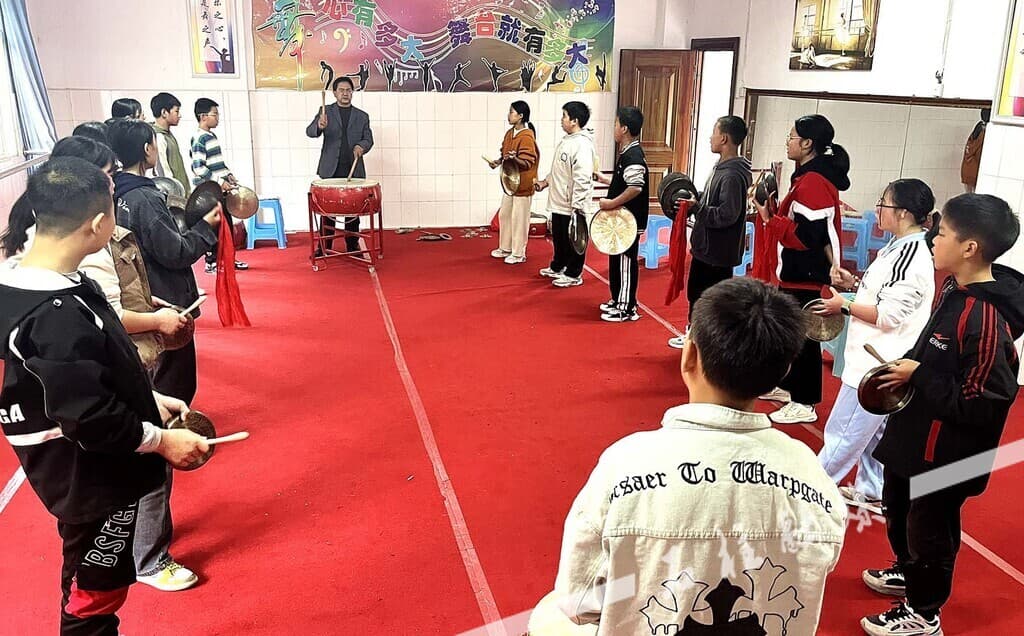 石柱沙子镇：土家锣鼓进校园 非遗传承绽光彩