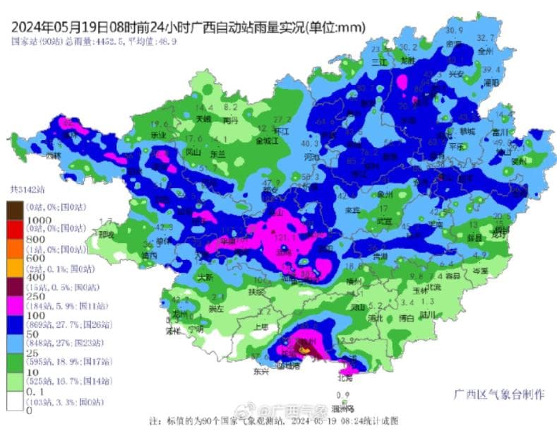致灾风险高！广西特大暴雨雨强破纪录