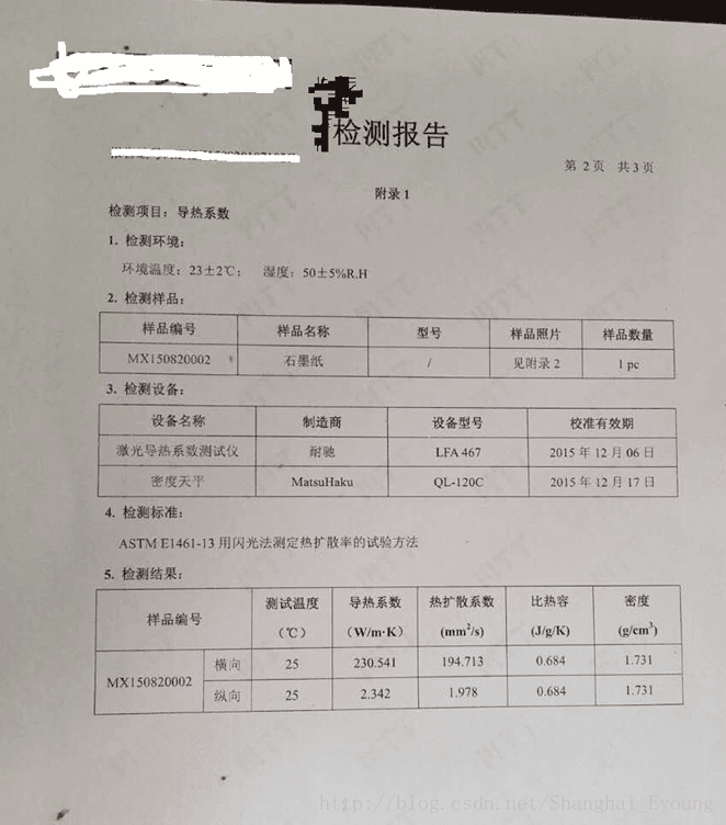 高导热薄膜性能测试国内乱象：石墨纸导热系数多家测试报告对比
