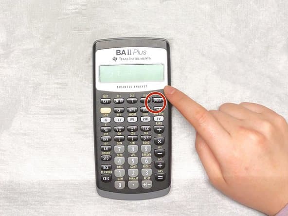 德州仪器TI BA II PLUS 计算器电池更换