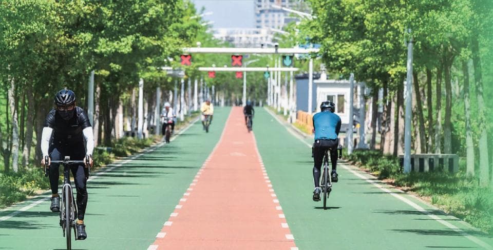 北京自行车专用路串起城市通勤：创新设计提升出行体验